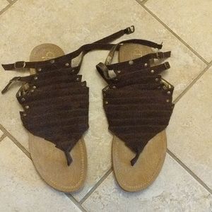 Comfy and stylish brown sandals
